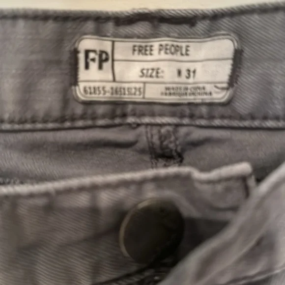 FREE PEOPLE JEANS SIZE 31 grey - Picture 7 of 7